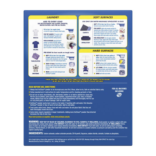 OxiClean® 7.22 lb Versatile Stain Remover Powder – Powerful Laundry & Household Cleaner