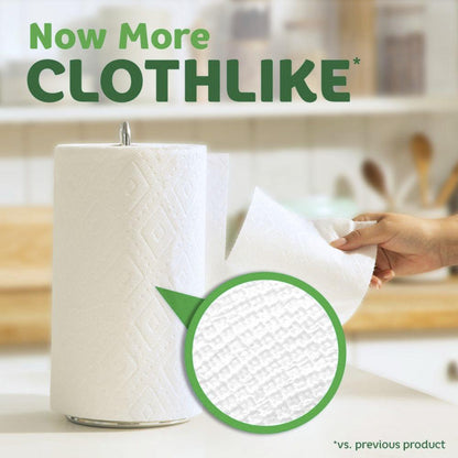 Saim Bounty Paper Towels - 6 Double Plus rolls = 15 regular rolls Select-A-Size white sheets