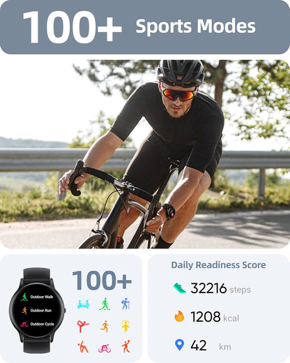 Parsonver Parsonver Smartwatch – Answer & Make Calls, IP68 Waterproof Fitness Tracker with Heart Rate & Sleep Monitoring
