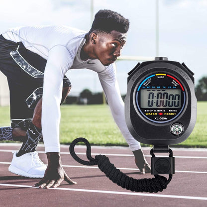 2-Pack Digital Stopwatch Timer – Large Display Multi-Function Sports Stopwatches with Lap Split, Date, Time & Alarm, Electronic Timer for Coaches, Swimming, Running, Fitness, Referees, Kids & Adults