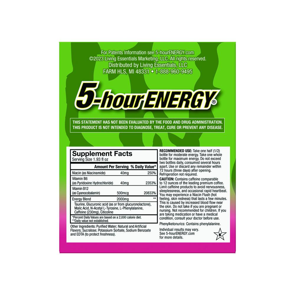 5-hour ENERGY® Advanced Extra Strength Strawberry Watermelon Energy Shot — 4 Pack, Rapid Energy & Performance Support