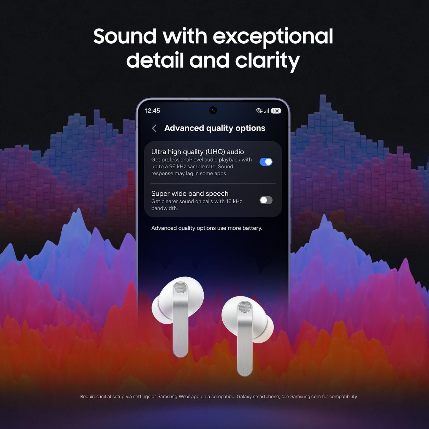 Samsung Samsung Galaxy Buds 4 Pro (2026) AI True Wireless Earbuds – Hi-Res Audio, 2-Way Speakers, ANC 2.0, Live Translation, Optimized Comfort, IP57 Water & Dust Resistance, Bluetooth Earbuds, Black, US Version with 2-Year Warranty
