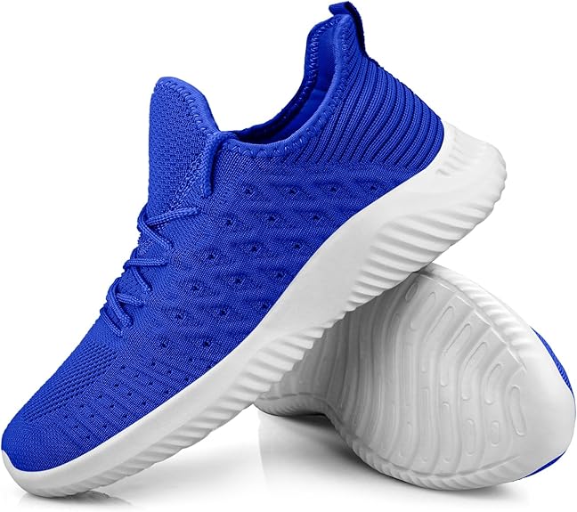 Feethit Feethit Men's Athletic Sneakers – Comfortable Slip-On Running Shoes, Lightweight Breathable Walking Footwear with Non-Slip Traction and Fashion Design