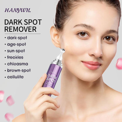 HANYWIL HANYWIL Dark Spot Remover for Face & Body – Brightening Serum with Roller Applicator for Age Spots, Sun Spots, Freckles & Uneven Skin Tone, Skincare Treatment Formula