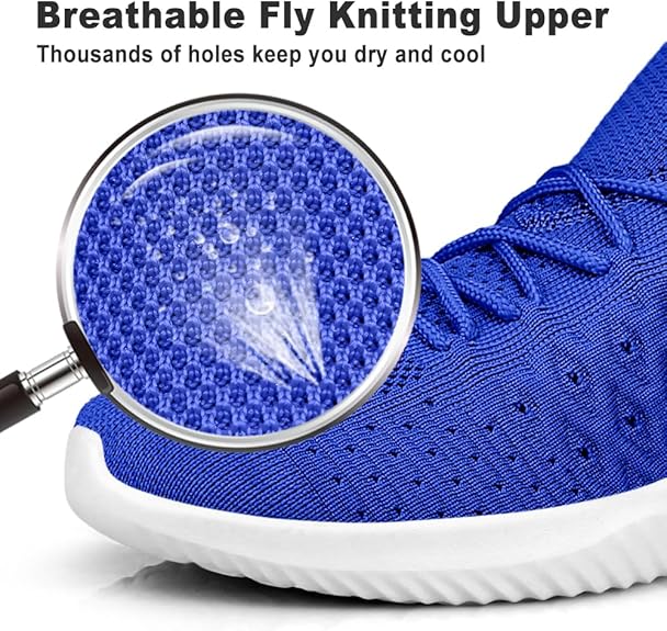 Feethit Feethit Men's Athletic Sneakers – Comfortable Slip-On Running Shoes, Lightweight Breathable Walking Footwear with Non-Slip Traction and Fashion Design