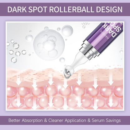 HANYWIL HANYWIL Dark Spot Remover for Face & Body – Brightening Serum with Roller Applicator for Age Spots, Sun Spots, Freckles & Uneven Skin Tone, Skincare Treatment Formula