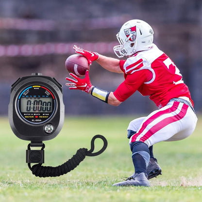 2-Pack Digital Stopwatch Timer – Large Display Multi-Function Sports Stopwatches with Lap Split, Date, Time & Alarm, Electronic Timer for Coaches, Swimming, Running, Fitness, Referees, Kids & Adults