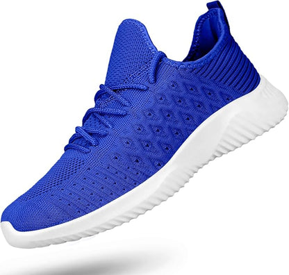Feethit Feethit Men's Athletic Sneakers – Comfortable Slip-On Running Shoes, Lightweight Breathable Walking Footwear with Non-Slip Traction and Fashion Design