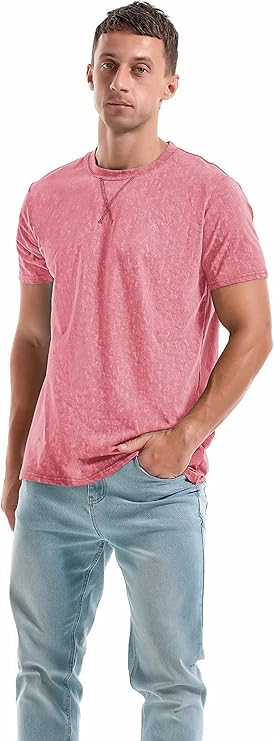 KLIEGOU KLIEGOU Men's T-Shirt – Premium Cotton Crew Neck Casual Tee, Soft Breathable Short Sleeve Shirt for Daily Wear, Available in Sizes S–4XL