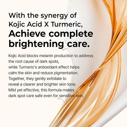 Dr. Melaxin Dr. Melaxin Peel Shot Serum – Kojic Acid, Turmeric, AHA/BHA & Niacinamide Dark Spot Corrector for Brightening, Exfoliating & Even-Tone Skin, 80 mL / 2.70 fl oz