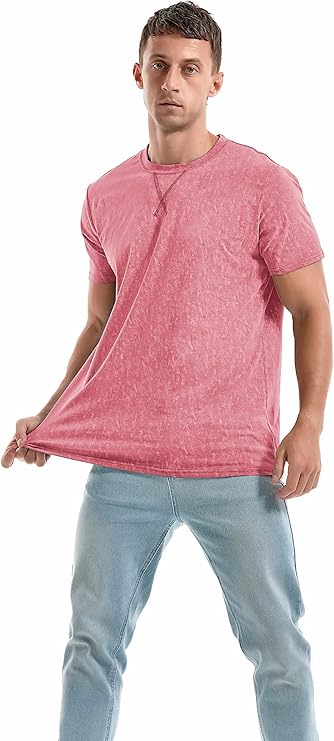 KLIEGOU KLIEGOU Men's T-Shirt – Premium Cotton Crew Neck Casual Tee, Soft Breathable Short Sleeve Shirt for Daily Wear, Available in Sizes S–4XL