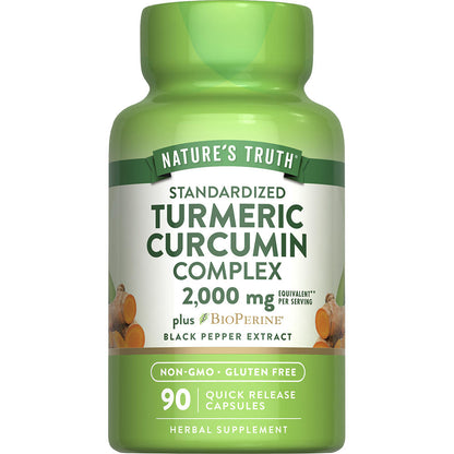 Nature’s Truth Turmeric Complex Capsules — 2000 mg, 90 Count, Antioxidant & Joint Support