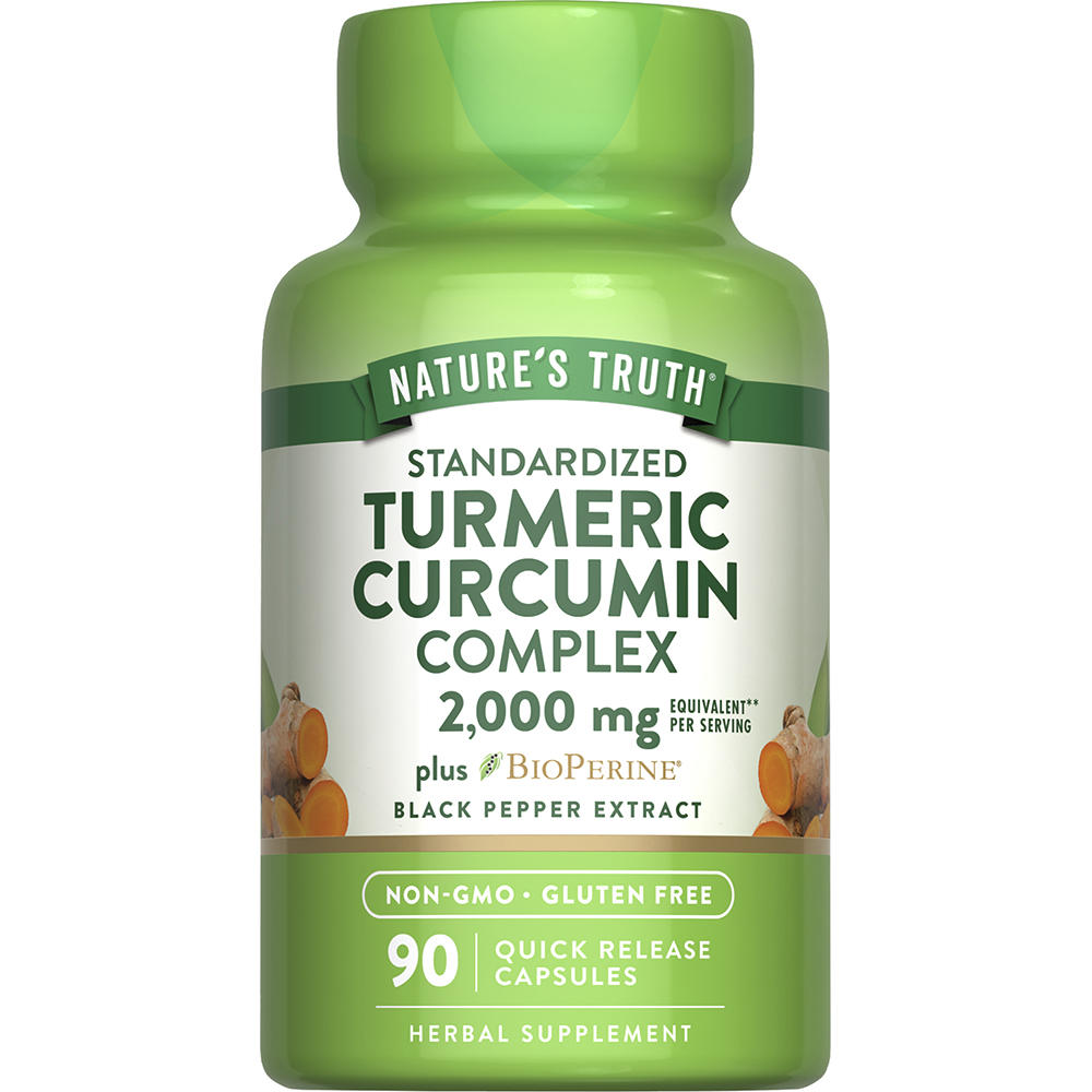 Nature’s Truth Turmeric Complex Capsules — 2000 mg, 90 Count, Antioxidant & Joint Support