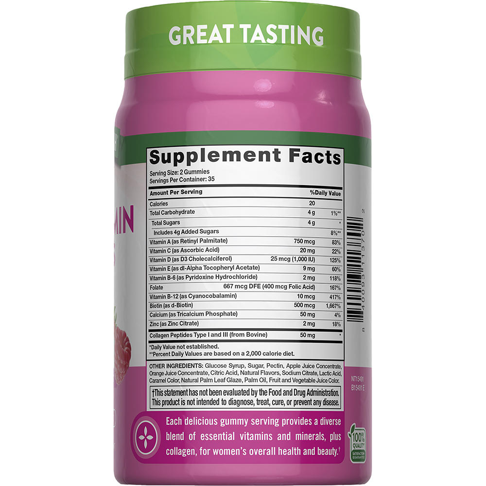 Nature’s Truth® Women’s Multivitamin + Collagen Gummies — 70 Count, Hair, Skin & Immune Support