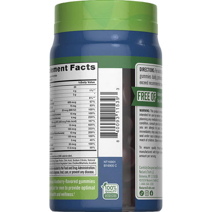 Nature's Truth® Men's Multivitamin Gummies — 70 Count, Daily Energy, Immune & Health Support