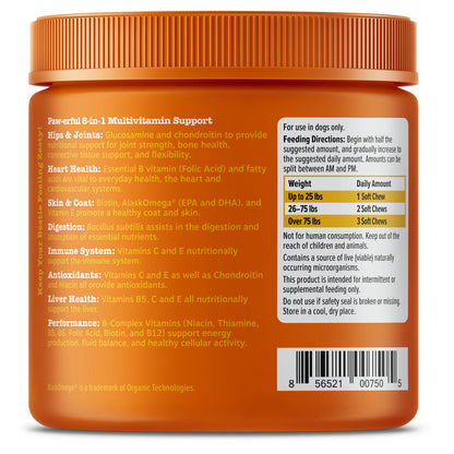 Zesty Paws® 8-in-1 Chicken Multivitamin Bites for Dogs — 90 Count, Immune, Joint & Skin Support