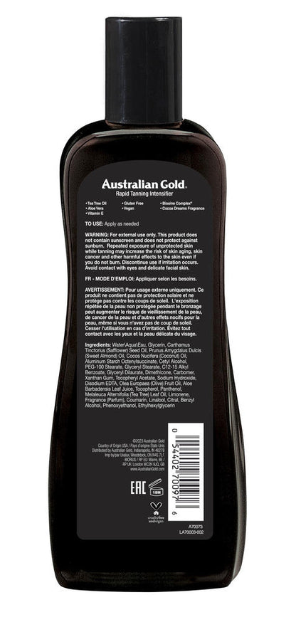 Australian Gold® Dark Tanning Accelerator Spray Gel — 8 oz, Instant Bronzer & Tan Enhancer