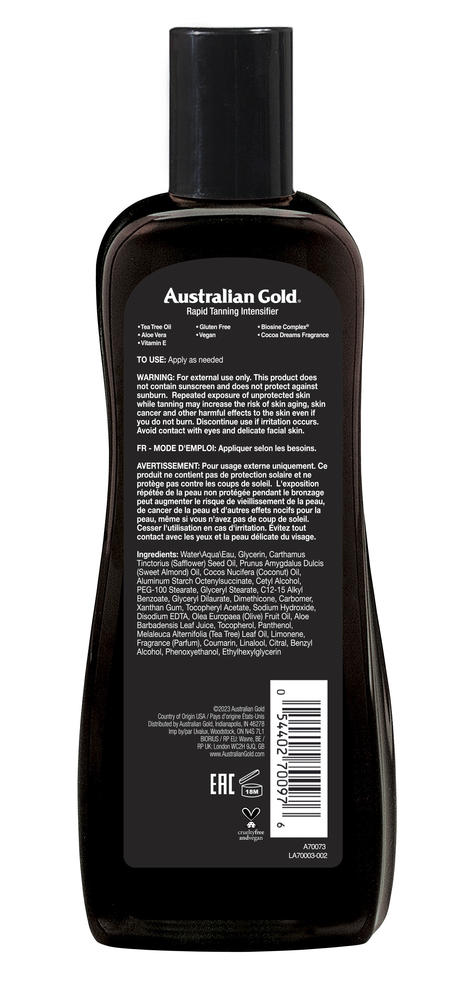 Australian Gold® Dark Tanning Accelerator Spray Gel — 8 oz, Instant Bronzer & Tan Enhancer