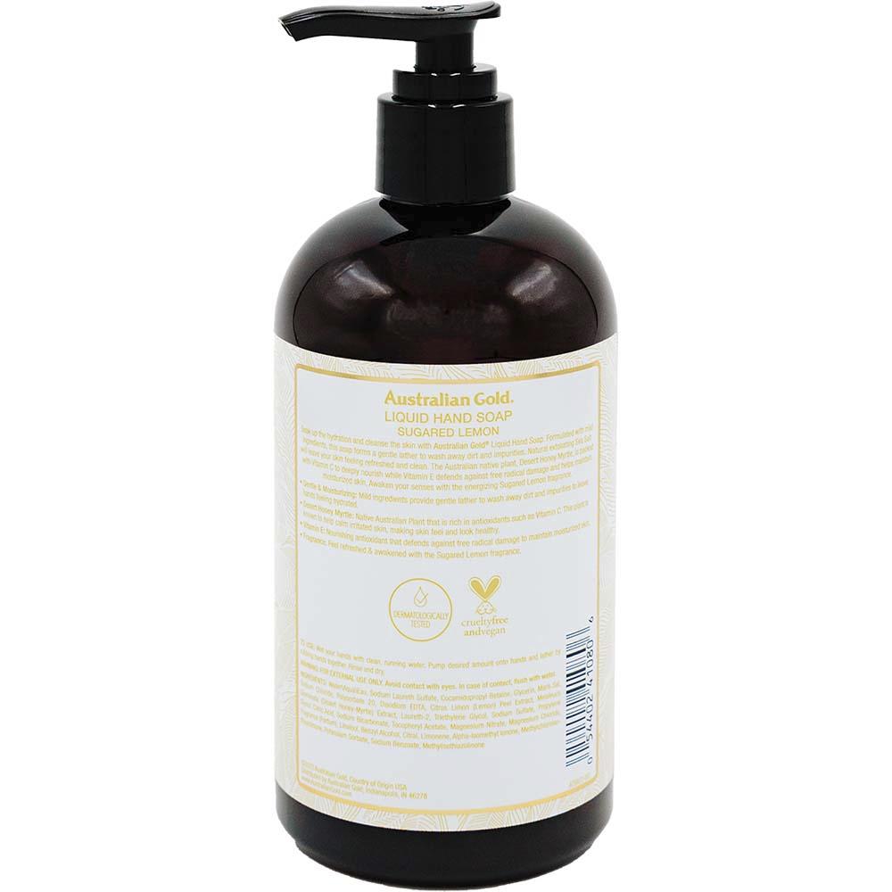 Australian Gold® Seaside Retreat Sugared Lemon Hand Soap — 11.5 oz, Gentle Cleansing & Refreshing Scent