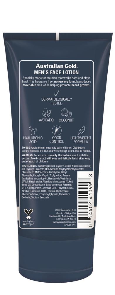 Australian Gold® Men’s Face Lotion — 5 oz, Lightweight Hydrating Skin Care for Men
