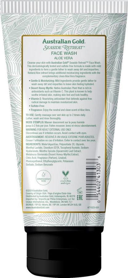 Australian Gold® Seaside Retreat™ Soothing Aloe Vera Face Wash – 5 oz