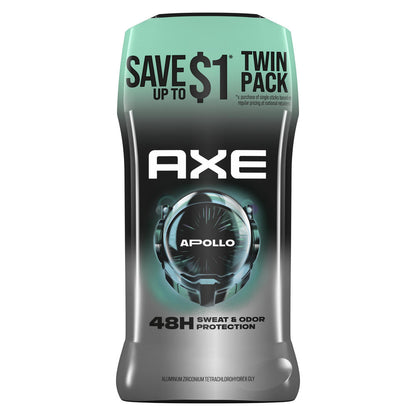 AXE® Apollo Antiperspirant & Deodorant — 2 Pack, Long-Lasting Sweat & Odor Protection