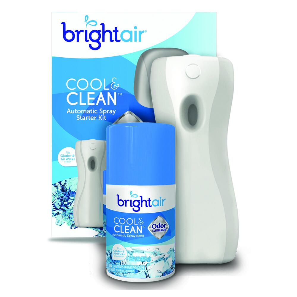 Brightair® Cool & Clean™ Automatic Air Freshener Spray Kit — Continuous Odor Control System