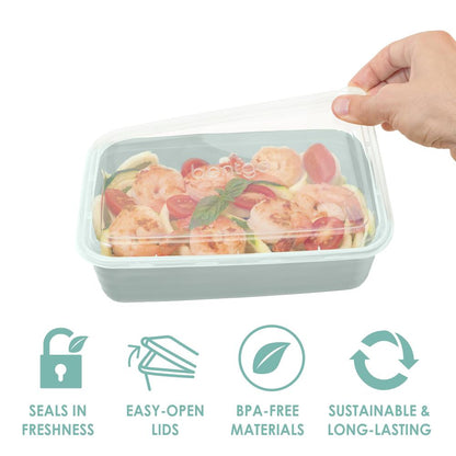 "Bentgo® Prep 20-Piece 1-Compartment Plastic Food Storage Container Set"