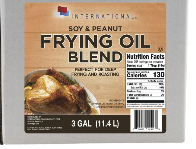 International® Soy & Peanut Frying Oil Blend — 3 Gallon, High-Performance Cooking Oil