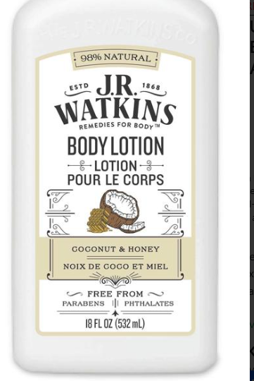 J.R. Watkins™ Coconut Milk & Honey Daily Body Lotion — 18 oz, Hydrating Skin Care Formula