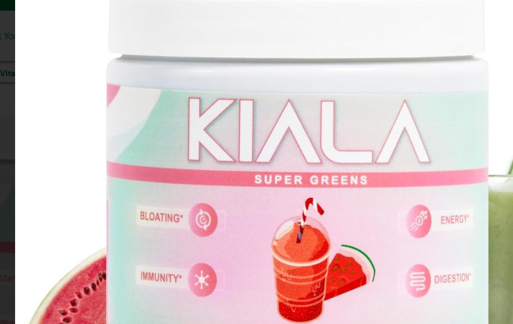 Kiala Watermelon Slush Super Greens Dietary Supplement Powder — 11.37 oz, Greens & Wellness Blend