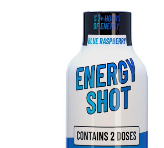 Vitamin Energy Blue Raspberry Shot — 1.93 oz, Extra Strength Energy, Focus & Performance Boost