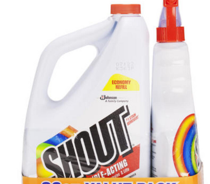 Shout® Triple-Acting Laundry Stain Remover — Powerful Cleaning Formula, 82 oz