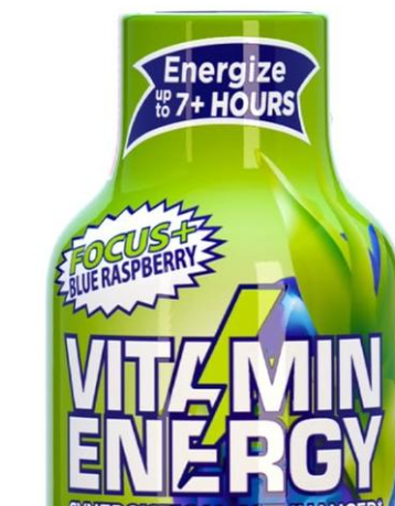 Vitamin Energy Focus+ Blue Raspberry Energy Shot — Extra Strength, Energy, Focus & Performance Boost