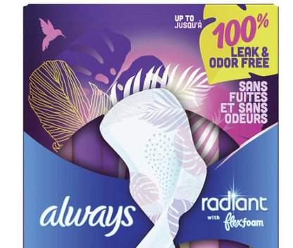 Always Radiant Heavy Flow Pads — Comfort, Freshness & Reliable Protection (26 ct)