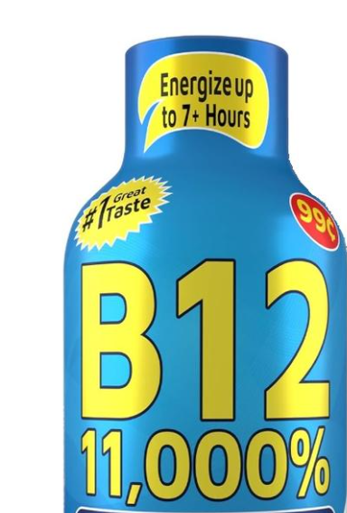 Grade A Quality Advanced B12 Energy Shot — Mixed Berry, 1.93 oz, Energy & Performance Support