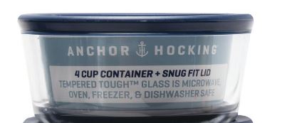 "Anchor Hocking® 6-Piece Glass Food Storage Container Set"