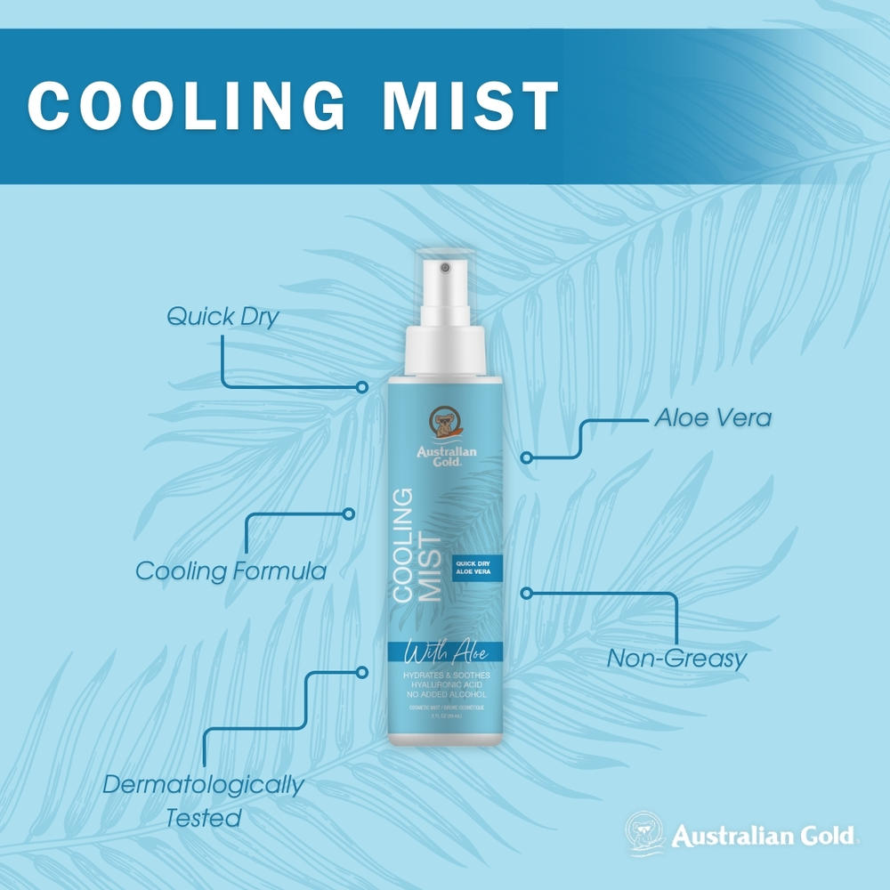 Australian Gold® Cooling Mist with Aloe — 5 oz, Instant Refresh & Hydrating Skin Soother