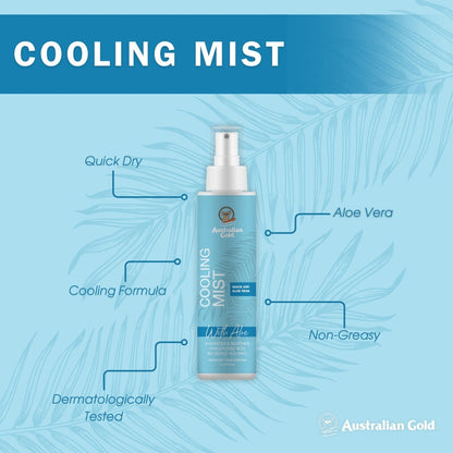 Australian Gold® Cooling Mist with Aloe — 5 oz, Instant Refresh & Hydrating Skin Soother