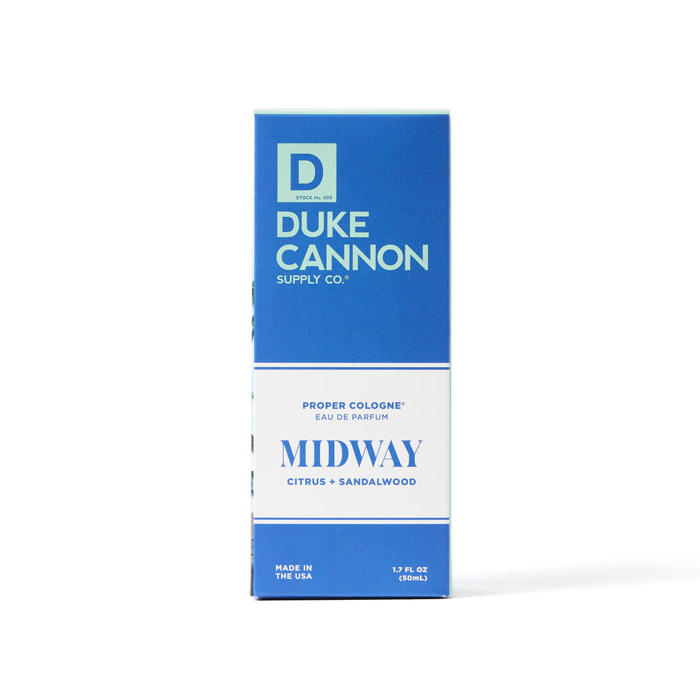 Duke Cannon® Midway Eau de Parfum — 1.7 oz, Long-Lasting Masculine Fragrance