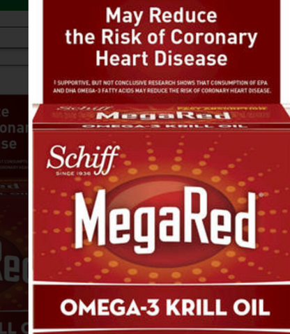 Schiff® MegaRed® Omega-3 Krill Oil — 60 Count, Advanced Heart & Wellness Support Formula
