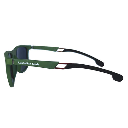 Australian Gold® Everest Matte Fern Green Wayfarer Sunglasses — Classic Stylish Fit