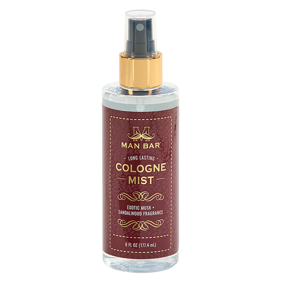 Man Bar® Exotic Musk + Sandalwood Cologne Mist — 6 oz, Long-Lasting Masculine Fragrance Spray