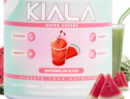 Kiala Watermelon Slush Super Greens Dietary Supplement Powder — 11.37 oz, Greens & Wellness Blend