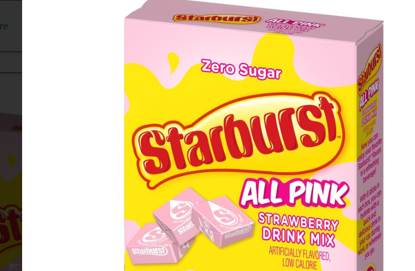 Starburst™ Strawberry Drink Mix — All Pink, 6 Count, Zero Sugar & Refreshing