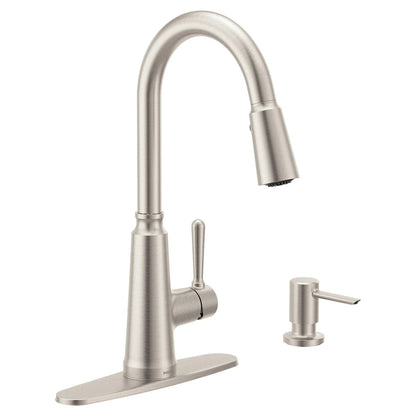 Moen Trew Spot Resist Stainless Steel Single-Handle Pull-Down Kitchen Faucet