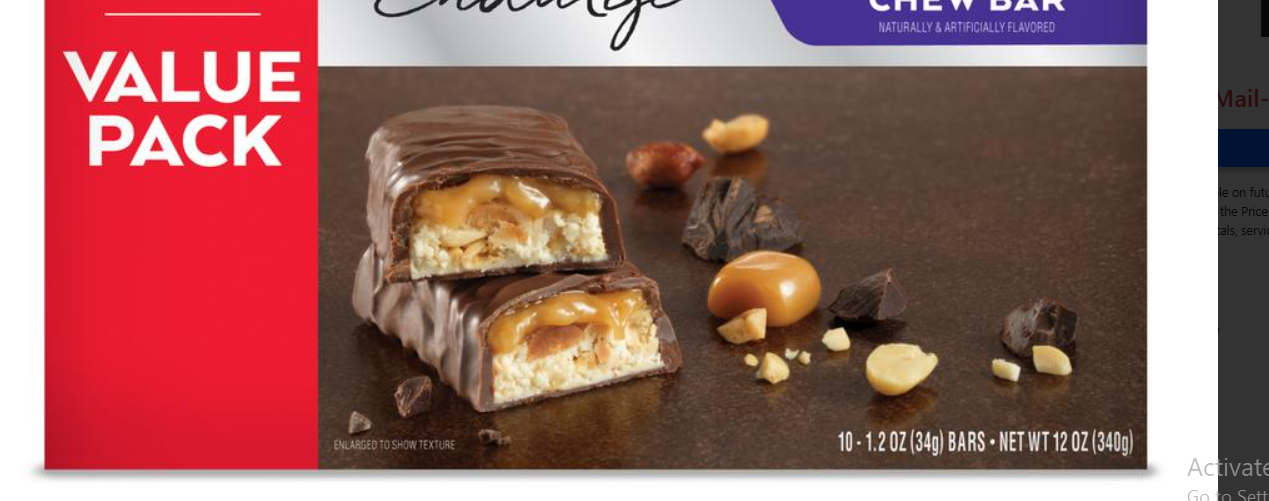 Atkins® Caramel Nut Chewy Bars — 10 Count, Protein Snack with Caramel & Nuts