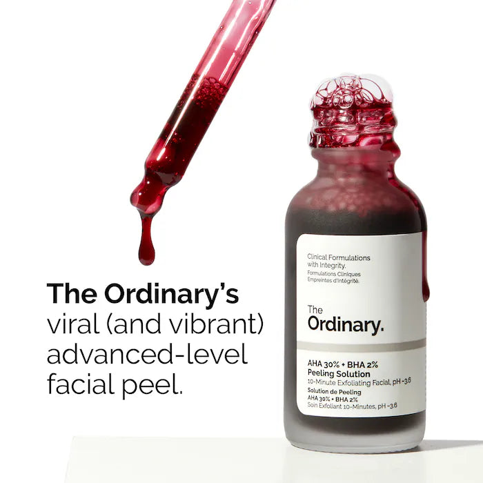 The Ordinary  AHA 30% + BHA 2% Exfoliating Peeling Solution