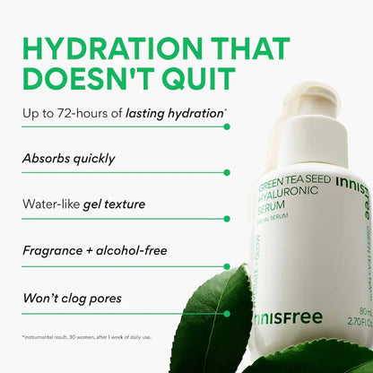 innisfree  Green Tea Hyaluronic Acid Refillable Serum