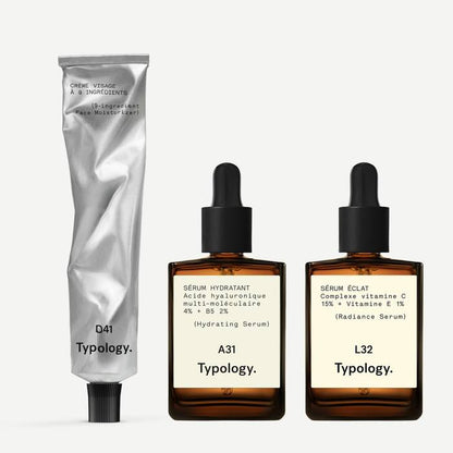 French Minimalist Skincare Routine Kit – 3-Product Daily Cleanse, Hydrate & Protect Skincare Collection